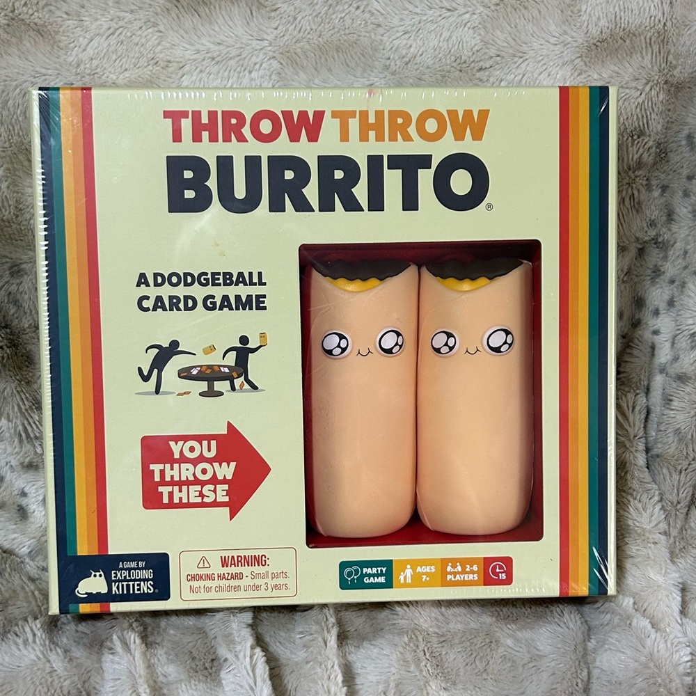 Throw Throw Burrito Dodgeball Card Game Fun Kids Games Parties Party Dodgeball